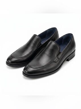 Cole Haan Classic Black Leather Slip-On Dress Loafers Size 8
